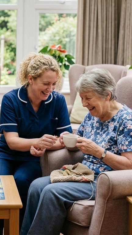 Seed Healthcare nurse with patient